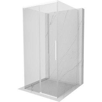 Mexen Rox-3S třístěnný posuvný sprchový kout 100 x 100 cm, průhledný, bílý - 8C2-100-100-20-00-3S