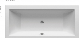 Ravak Vana FORMY 01 SLIM 170 x 75 snowwhite C691300000
