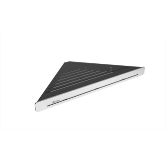 Ravak Polička Slim C, černá/chrom X07P576