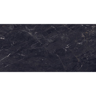 Vzorek černé glazované kameniny Mexen Sintra, obdélníková, G1, dlažba a obklad 120 x 60 cm, vysoký lesk - TL204-00-S