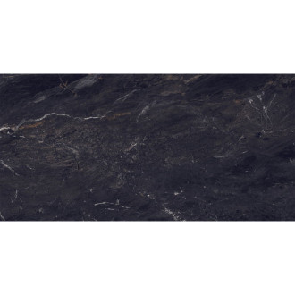 Vzorek černé glazované kameniny Mexen Sintra, obdélníková, G1, dlažba a obklad 120 x 60 cm, vysoký lesk - TL204-00-S