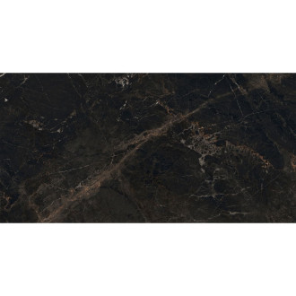 Vzorek černé glazované kameniny Mexen Marquino, obdélníková, G1, dlažba a obklad 120 x 60 cm, vysoký lesk - TL214-00-S