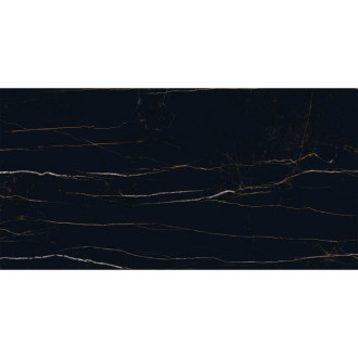 Vzorek glazované kameniny Mexen Flamingo Black, obdélníková, G1, dlažba a obklad 120 x 60 cm, vysoký lesk - TL215-00-S