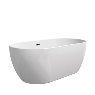 Ravak Vana FREEDOM O 1690x800 snowwhite/black overflow volně stojící XC00100032