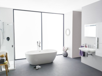 Ravak Vana FREEDOM O 1690x800 snowwhite/black overflow volně stojící XC00100032