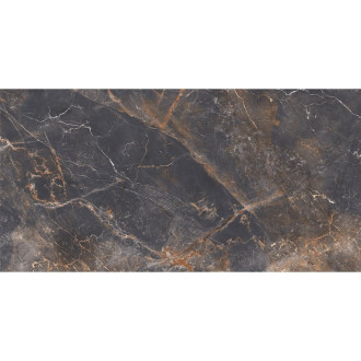 Vzorek černé glazované kameniny Mexen Visby, obdélníková, G1, dlažba a obklad 120 x 60 cm, řezba - TL428-02-S