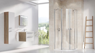 Ravak CSKK4-90 satin+Transparent 3Q170U00Z1