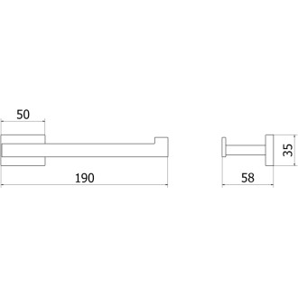 Držák toaletního papíru Mexen Arno, kartáčovaný nikl - 70207333-97