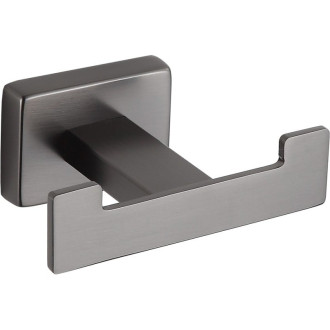 Dvojitý věšák na ručníky Mexen Arno, kartáčovaný, šedý - 7020735-66