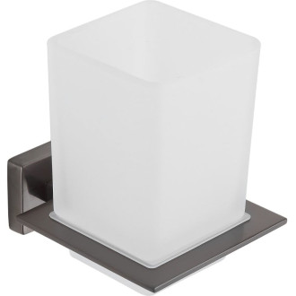 Kelímek na zubní kartáček Mexen Arno, kartáčovaný, šedý - 7020738-66