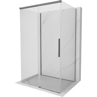 Mexen Rox-3S třístěnný posuvný sprchový kout 135 x 80 cm, průhledný, stříbrná metalíza - 8C2-135-080-95-00-3S