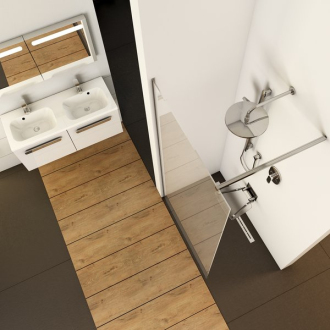 Ravak Walk In Wall-130 v.200 bright alu+Transparent GW9WJ0C00Z1