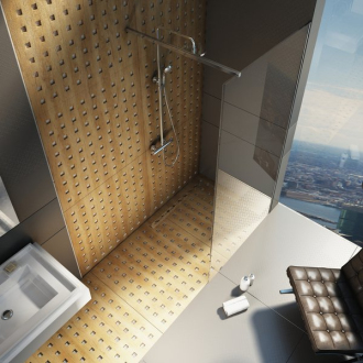 Ravak Walk In Wall-100 v.200 black+Transparent GW9WA0300Z1