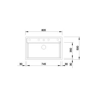 Blanco DALAGO 8 F Silgranit černá s excentrem