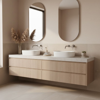 Podomítková vanová baterie Rea Clif Brush Nickle