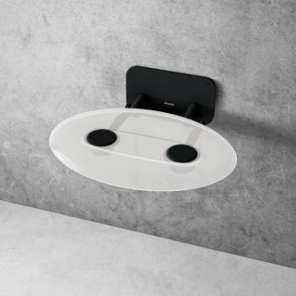 Ravak Sedátko OVO-P II-CLEAR/BLACK B8F0000056