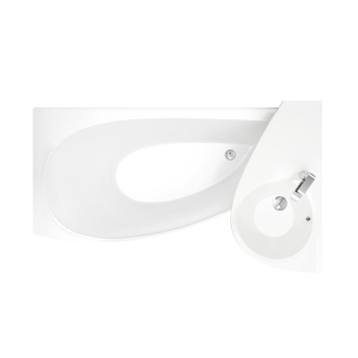 Ravak umyvadlo Avocado Comfort L white s otvory XJ9L1100000