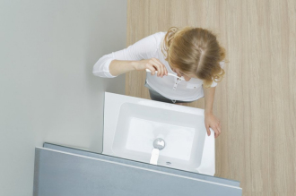 Ravak umyvadlo 10° 650 L white s otvory XJIL1165000