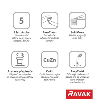 Ravak FM 081.00 Vanová baterie do podlahy X070079