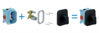 Ravak TD F 066.20 Podomítková bez přepínače pro R-box, black X070159