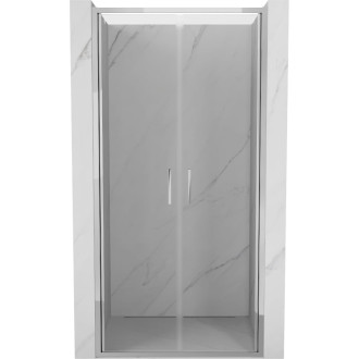 Sprchové dveře Mexen Exo s dvojitými panty 120 cm, průhledné, chrom - 814-120-000-01-00
