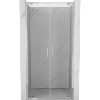 Sprchové dveře Mexen Exo s dvojitými panty 120 cm, průhledné, chrom - 8182-120-000-01-00