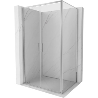 Sprchový kout Mexen Exo s výklopným mechanismem 120 x 110 cm, průhledný, chrom - 814-120-110-01-00