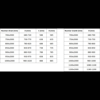 Sprchový kout Mexen Exo s výklopným mechanismem 95 x 110 cm, průhledný, zlatý - 817-095-110-50-00