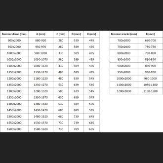 Mexen Exo kabina prysznicowa uchylna 90 x 120 cm, transparent, złota - 819-090-120-50-00