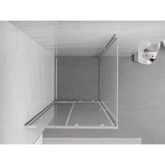 Mexen Exo kabina prysznicowa rozsuwana 110 x 110 cm, transparent, chrom - 8151-110-110-01-00