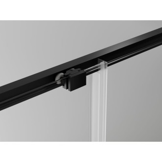 Mexen Exo kabina prysznicowa rozsuwana 190 x 95 cm, transparent, czarna - 8151-190-095-70-00