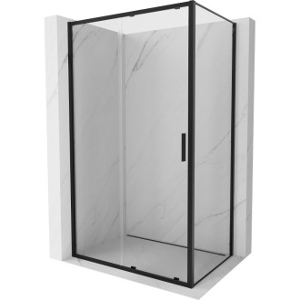 Posuvný sprchový kout Mexen Exo 170 x 100 cm, průhledný, černý - 8151-170-100-70-00