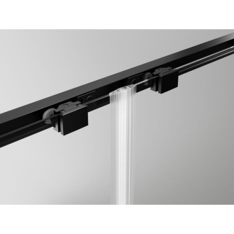 Mexen Exo kabina prysznicowa rozsuwana 200 x 120 cm, transparent, czarna - 8151-200-120-70-00