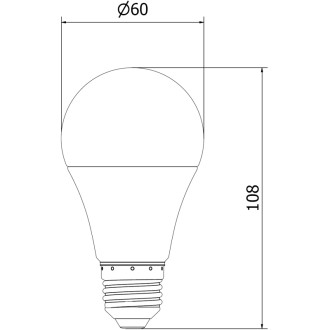 LED žárovka Mexen Nova E27, A60, 8W, teplá - 3000K, 840 lm - L100-E27-0830-01