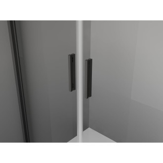 Sprchový kout Mexen Exo s výklopným mechanismem 80 x 120 cm, průhledný, černý - 8182-080-120-70-00