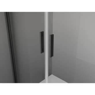 Mexen Exo kabina prysznicowa uchylna 120 x 70 cm, transparent, czarna - 8182-120-070-70-00