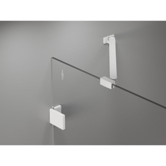 Sprchové dveře Mexen Lunar Duo s otočnými dveřmi 140 cm, průhledné, bílé - 834D-140-000-20-00