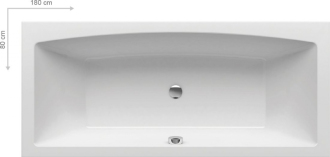 Ravak Vana FORMY 02 SLIM 180 x 80 snowwhite C891300000