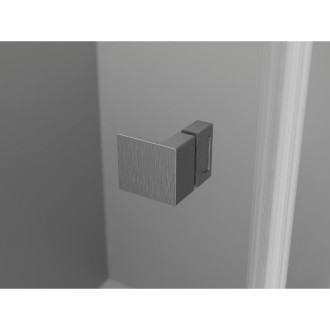 Mexen Lunar Duo drzwi prysznicowe uchylne 190 cm, transparent, gun gray szczotkowany - 834D-190-000-66-00