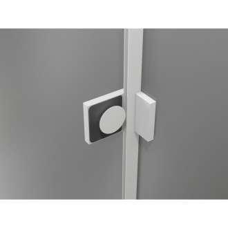 Mexen Lunar L Duo sprchové dveře s otočnými dveřmi 180 cm, průhledné, bílé - 834DL-180-000-20-00