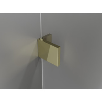 Sprchové dveře Mexen Lunar L Duo s otočnými dveřmi 150 cm, průhledné, zlaté - 834DL-150-000-50-00