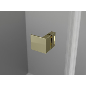 Sprchové dveře Mexen Lunar L Duo s otočnými dveřmi 170 cm, průhledné, zlaté - 834DL-170-000-50-00