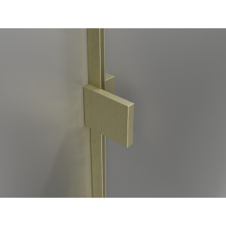 Sprchové dveře Mexen Lunar L Duo s otočnými dveřmi 160 cm, průhledné, kartáčované zlato - 834DL-160-000-55-00