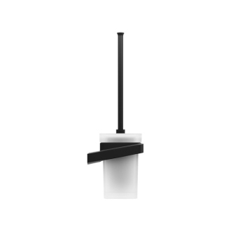 Ravak TD 410.20 Držák s nádobkou a WC štětkou, black X07P566