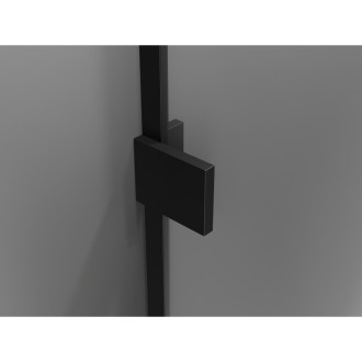 Sprchové dveře Mexen Lunar L Duo s otočnými dveřmi 160 cm, průhledné, černé - 834DL-160-000-70-00