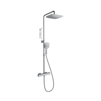 Ravak TD 091.00/150 Sprchový sloup 10°, s termostat. bat. a sprch. setem X070103