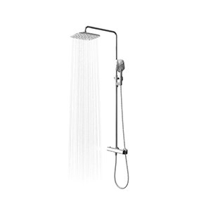 Ravak TD 091.00/150 Sprchový sloup 10°, s termostat. bat. a sprch. setem X070103