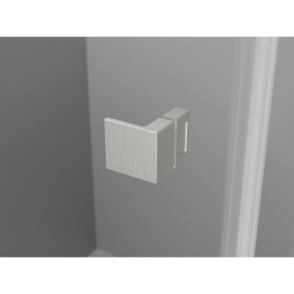 Mexen Lunar L Duo drzwi prysznicowe uchylne 200 cm, transparent, nikiel szczotkowany - 834DL-200-000-97-00