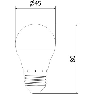 Mexen Nova żarówka LED E27, G45, 6W, Neutralna - 4000K, 630 lm - L101-E27-0640-01