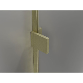 Mexen Lunar Duo kabina prysznicowa uchylna prawa 105 x 100 cm, transparent, złota szczotkowana - 834-105P-100L-55-00